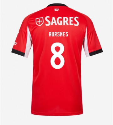 Benfica Fredrik Aursnes #8 Replika Hjemmebanetrøje 2025-26 Kortærmet